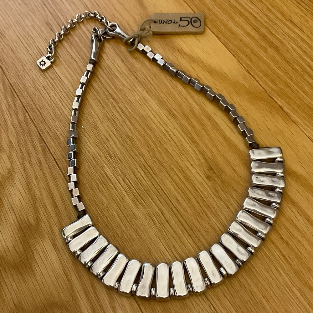 UNO de 50 Silver-plated Statement Necklace